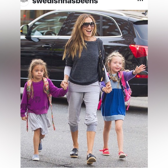 Swedish Hasbeens Wrinkled Black Sandal Best Style🌈 ♥️ - Picture 7 of 10